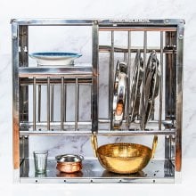 インディアンキッチンラック 食器棚 【中】 高さ:60cm程度 横幅:60.5cm程度