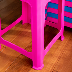 【自由に選べる6個セット】本場タイの屋台椅子　重ね収納OK!　テラスなど屋外で使えるスタッキングチェア - サブ5