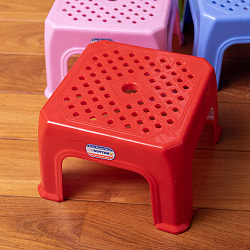 【自由に選べる6脚セット】〔ミニサイズ〕小さくてかわいい！本場ベトナムの屋台椅子　重ね収納OK!　テラスなど屋外で使えるスタッキングチェア - サブ2