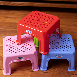 【自由に選べる6脚セット】〔ミニサイズ〕小さくてかわいい！本場ベトナムの屋台椅子　重ね収納OK!　テラスなど屋外で使えるスタッキングチェア - サブ4