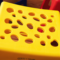 【自由に選べる6個セット】Viet Nhat社製　小さくてかわいい！本場ベトナムの屋台椅子　重ね収納OK!　テラスなど屋外で使えるスタッキングチェア - サブ5