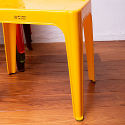 【自由に選べる4個セット】Viet Nhat社製　本場ベトナム　屋台ティーテーブル　重ね収納OK!　テラスなど屋外で使える　スタッキングテーブル　アウトドア テーブル　机〔高さ：約40cm　横幅：約4 - サブ5