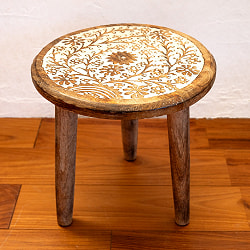 【選べる4個セット】マンゴーウッドのマンダラ・スツール - サブ2