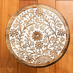 【選べる4個セット】マンゴーウッドのマンダラ・スツール - サブ3