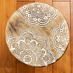 【選べる4個セット】マンゴーウッドのマンダラ・スツール - サブ4