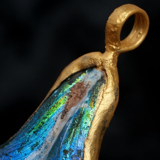 [一点もの]ローマングラスのペンダント 5 - ペンダントの輪っかの部分の拡大です