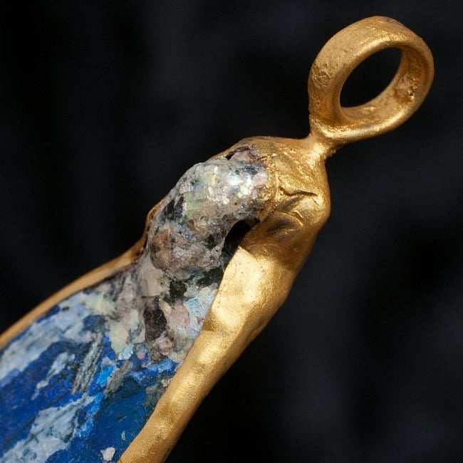 [一点もの]ローマングラスのペンダント 5 - ペンダントの輪っかの部分の拡大です