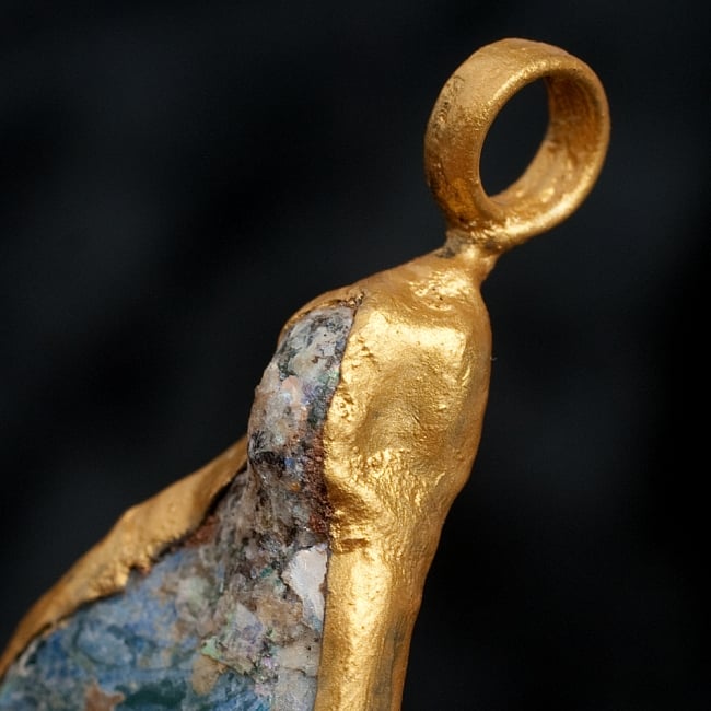 [一点もの]ローマングラスのペンダント 5 - ペンダントの輪っかの部分の拡大です