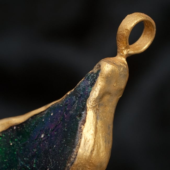 [一点もの]ローマングラスのペンダント 5 - ペンダントの輪っかの部分の拡大です