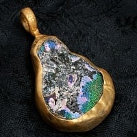 [一点もの]ローマングラスのペンダントの商品写真