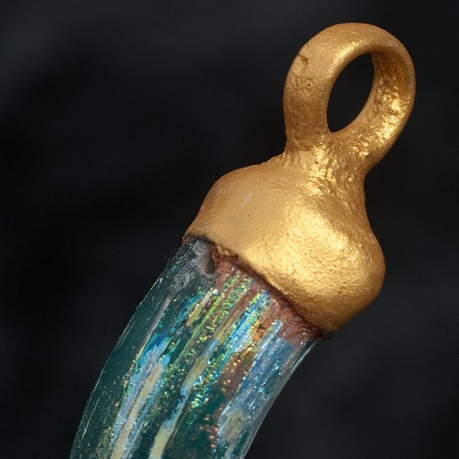 [一点もの]ローマングラスのペンダント 5 - ペンダントの輪っかの部分の拡大です