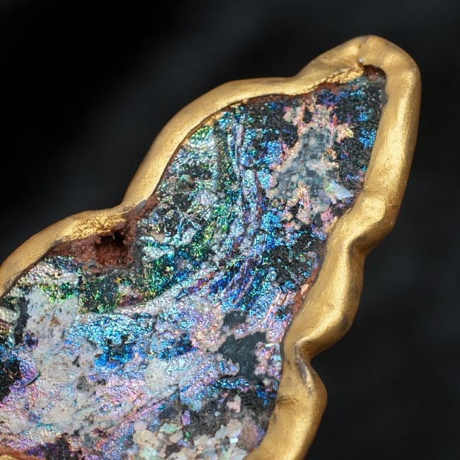 [一点もの]ローマングラスのペンダント 4 - ガラスの部分を拡大してみました