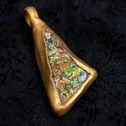 [一点もの]ローマングラスのペンダントの商品写真