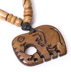 水牛の骨のネックレス - 象の商品写真