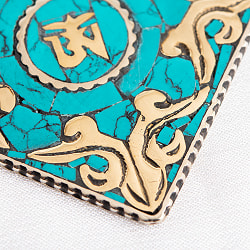 【全2種】チベットの聖なるモチーフ 天然石のメタルペンダント - サブ2