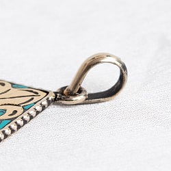 【全2種】チベットの聖なるモチーフ 天然石のメタルペンダント - サブ4