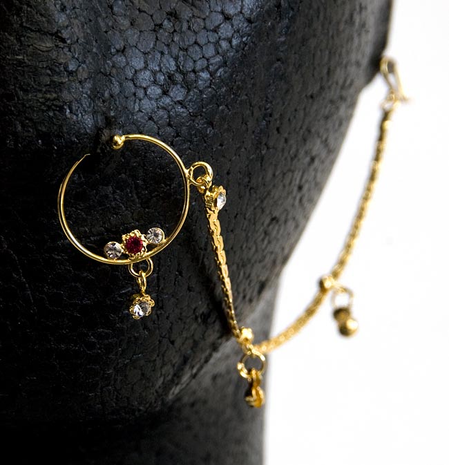 インドアクセサリーセット 【ティッカとチェーン付きノーズピアス】 の