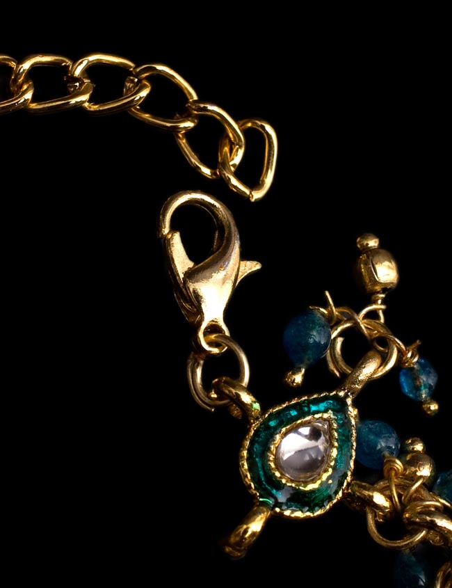 ターコイズのパンジャ （Five Fingers Afghan Tribal Bracelet Panja  