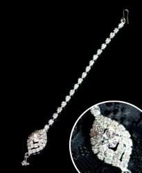 シンプルラインストーンのティッカ インドのヘアアクセサリーの商品写真