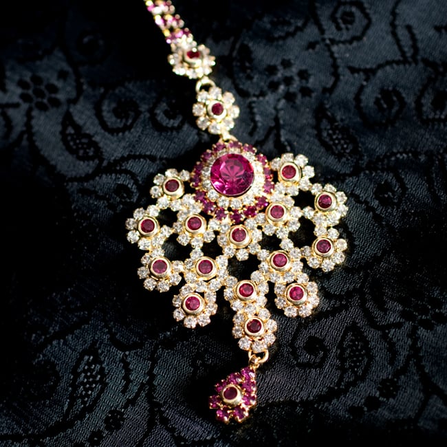 カラフルビジューのティッカ インドのヘアアクセサリー 8 - 【選択:B】の写真です