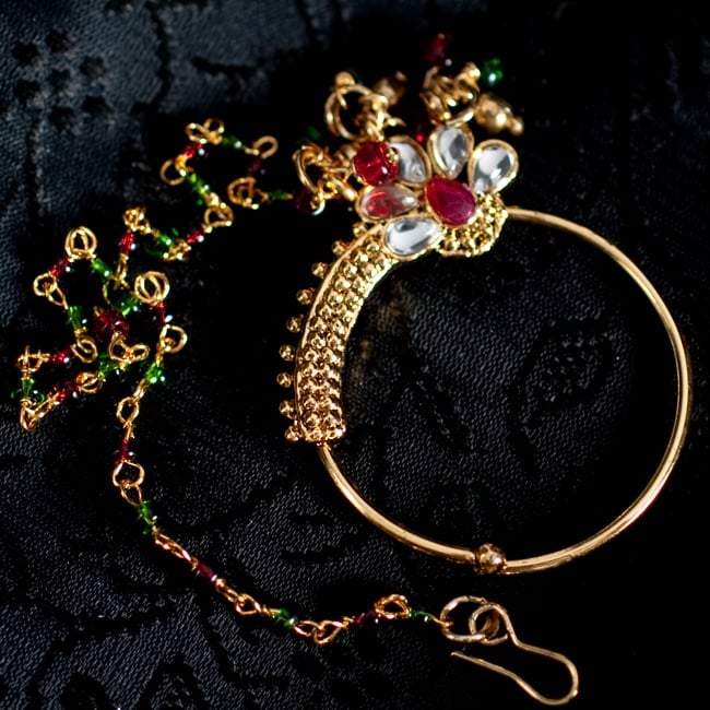 〔ナティー〕ノーズリング インドのノンホール鼻ピアス 8 - 【選択:B】の写真です