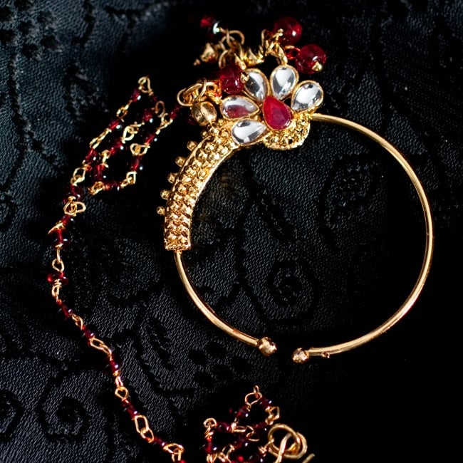 〔ナティー〕ノーズリング インドのノンホール鼻ピアス 9 - 【選択:C】の写真です