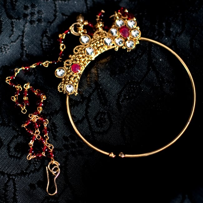 〔ナティー〕ノーズリング インドのノンホール鼻ピアス 8 - 【選択:B】の写真です