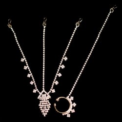 シンプルラインストーンのノーズリング＆ティッカセット - サブ2