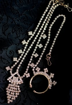 シンプルラインストーンのノーズリング＆ティッカセット - サブ3