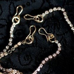 シンプルラインストーンのノーズリング＆ティッカセット - サブ5