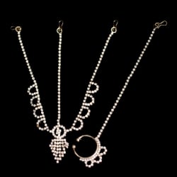 シンプルラインストーンのノーズリング＆ティッカセット - サブ2