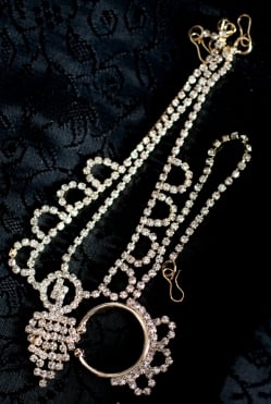 シンプルラインストーンのノーズリング＆ティッカセット - サブ3