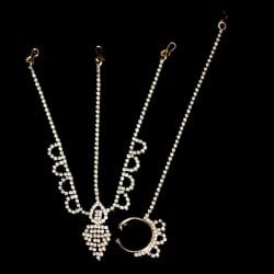 シンプルラインストーンのノーズリング＆ティッカセット - サブ2