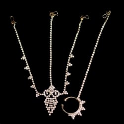 シンプルラインストーンのノーズリング＆ティッカセット - サブ2