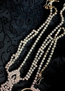 シンプルラインストーンのノーズリング＆ティッカセット - サブ3