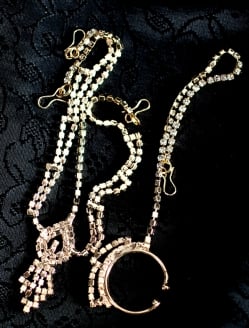 シンプルラインストーンのノーズリング＆ティッカセット - サブ4