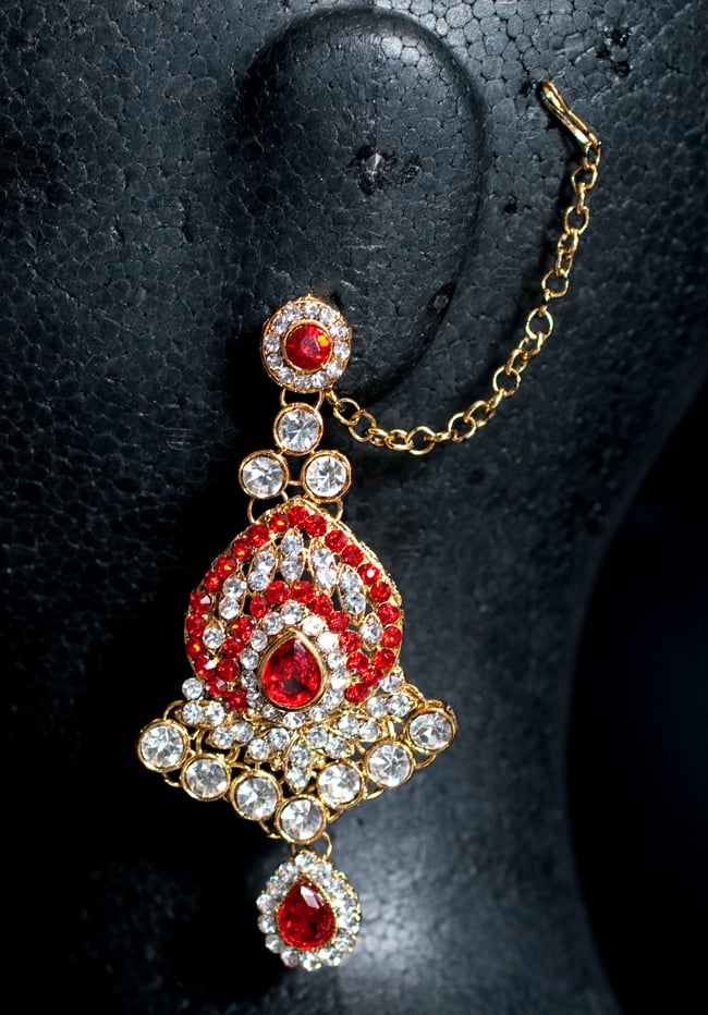 ゴージャスインドアクセサリー3点セット〔ネックレス、ピアス 