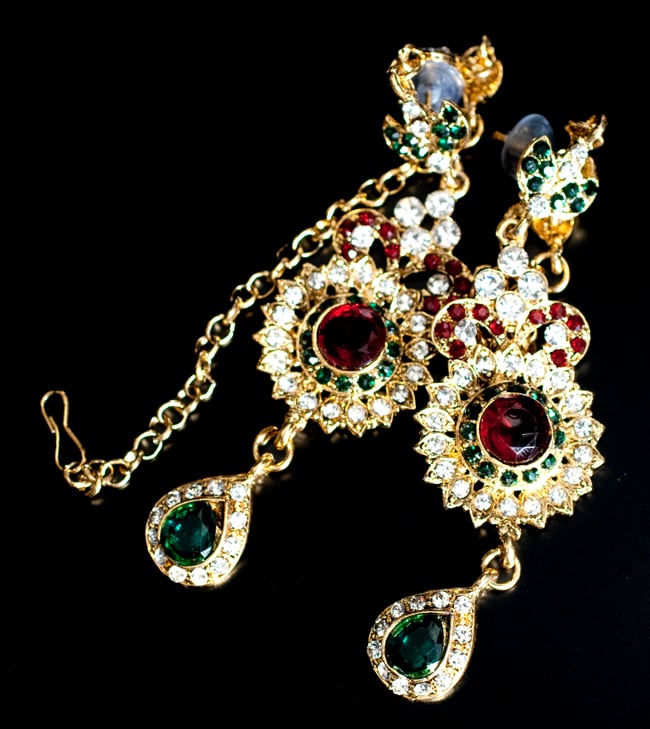 パーティー&婚礼用ジュエリー 豪華8点セット 10 - ピアスの写真です。こちらも存在感があり綺麗です。もちろん左右分で2個付いています。