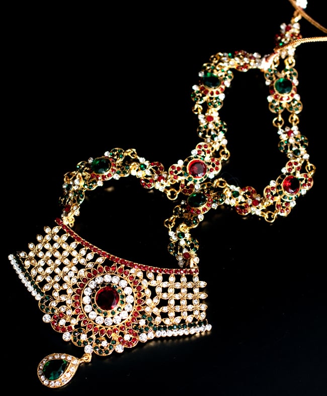 パーティー&婚礼用ジュエリー 豪華8点セット 6 - こちらは装着する際、下にくる方のネックレスです。