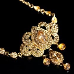 カラフルビジューのクンダンチョーカー インドの首飾りの商品写真