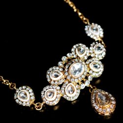 カラフルビジューのクンダンチョーカー インドの首飾りの商品写真