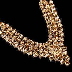 インドアクセサリー3点セット〔ネックレス、ピアス、ティッカ〕　パーティーや結婚式などへ - サブ4