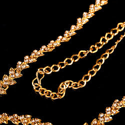 インドアクセサリー3点セット〔ネックレス、ピアス、ティッカ〕　パーティーや結婚式などへ - サブ3