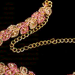 インドアクセサリー3点セット〔ネックレス、ピアス、ティッカ〕　パーティーや結婚式などへ - サブ3