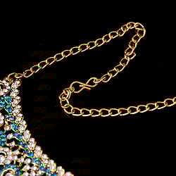 インドアクセサリー3点セット〔ネックレス、ピアス、ティッカ〕　パーティーや結婚式などへ - サブ3