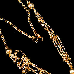 インドアクセサリー2点セット〔ネックレス、ピアス〕　パーティーや結婚式などへ - サブ3