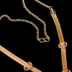 インドアクセサリー2点セット〔ネックレス、ピアス〕　パーティーや結婚式などへ - サブ3