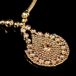 インドアクセサリー2点セット〔ネックレス、ピアス〕　パーティーや結婚式などへ - サブ4