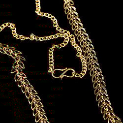 インドアクセサリー2点セット〔ネックレス、ピアス〕　パーティーや結婚式などへ - サブ3