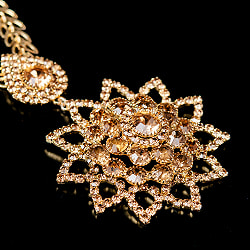 インドアクセサリー2点セット〔ネックレス、ピアス〕　パーティーや結婚式などへ - サブ4